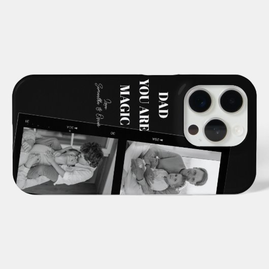Personalisiertes "Vater Sie sind Magie" Zwei Väter Case-Mate iPhone Hülle (Rückseite (Horizontal))