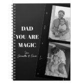 Personalisiertes "Vater Sie sind Magie" Zwei Väter Notizblock (Vorderseite)