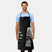 Personalisiertes "Vater Sie sind Magie" Zwei Väter Schürze (Getragen)