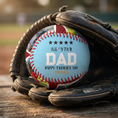 Personalisiertes Vatertags-Baseball-Foto-Geschenk Baseball