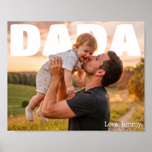 Personalisiertes Vatertags-PhotoPop-Fotoplakat Poster
