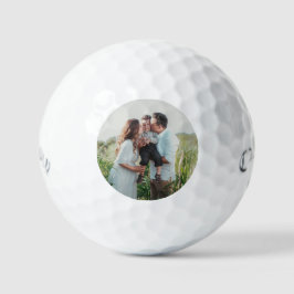 Personalisiertes Vatertagsgeschenk Familienfoto Golfball