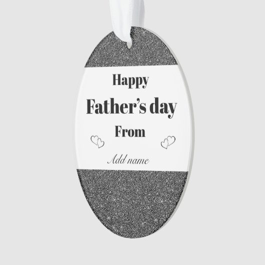 Personalisiertes Vatertagsgeschenk Ornament (Vorderseite)