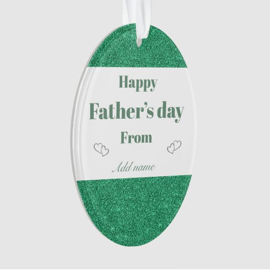 Personalisiertes Vatertagsgeschenk Ornament (Vorderseite)