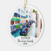 Personalisiertes Venedig-Ornament, Italien Keramik Ornament (Links)