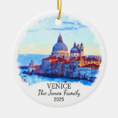 Personalisiertes Venedig-Ornament, Italien Keramik Ornament (Vorne)