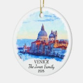 Personalisiertes Venedig-Ornament, Italien Keramik Ornament (Links)