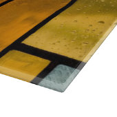 Personalisiertes, verkleidetes Glas Schneidebrett (Ecke)