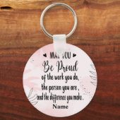 Personalisiertes Verlass-Geschenk für die Mitarbei Schlüsselanhänger (Vorderseite)