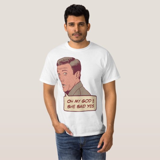 Personalisiertes Verlobung T-Shirt (Vorne ganz)