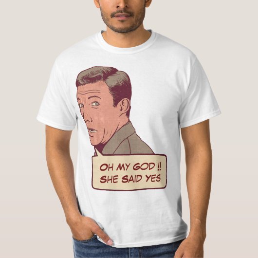 Personalisiertes Verlobung T-Shirt (Vorderseite)