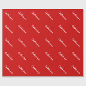 Personalisiertes Verpackungspapier mit elegantem Geschenkpapier (Flach)