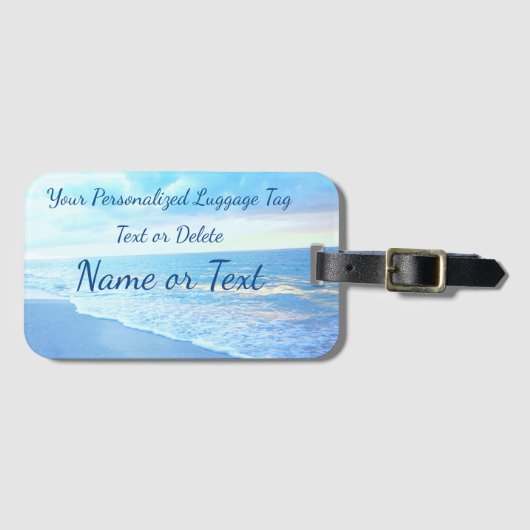 Personalisiertes verschachteltes Gepäck Tags Ihr T Gepäckanhänger (Vorderseite (Horizontal))