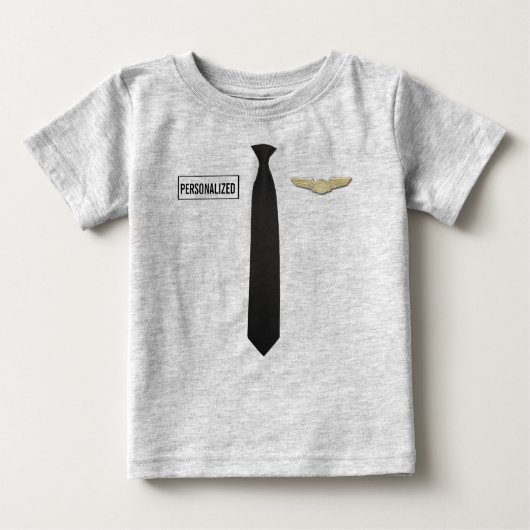 Personalisiertes VersuchsShirt, Luftfahrt scherzt Baby T-shirt (Vorderseite)