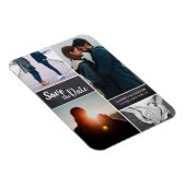 Personalisiertes, vertikal Save the Date Foto Magnet (Rechte Seite)