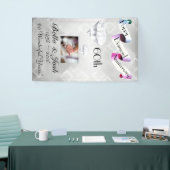 Personalisiertes vertikales 60. Hochzeitstag Banner (Messeveranstaltung)