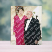 Personalisiertes vertikales Foto Akryllisches Zeic Acrylschild (Neutral)