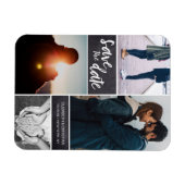 Personalisiertes, vertikales Skript-Save the Date- Magnet (Horizontal)