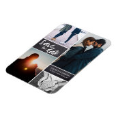Personalisiertes, vertikales Skript-Save the Date- Magnet (Linke Seite)