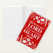 Personalisiertes Vertrauen in das Lord Christlich  Notizblock (Innen)