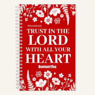 Personalisiertes Vertrauen in das Lord Christlich  Notizblock