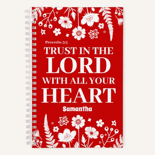 Personalisiertes Vertrauen in das Lord Christlich  Notizblock (Vorderseite)