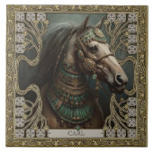 Personalisiertes verzaubertes Geistpferd Fliese (Vorderseite)