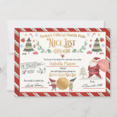 Personalisiertes Verzeichnis von Santa Offiziell N Einladung (Vorderseite)