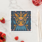 Personalisiertes Verziertes Muster Mittelalterlich Serviette (Beispiel)