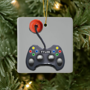 personalisiertes Video-Gamer-Geschenk Keramikornament