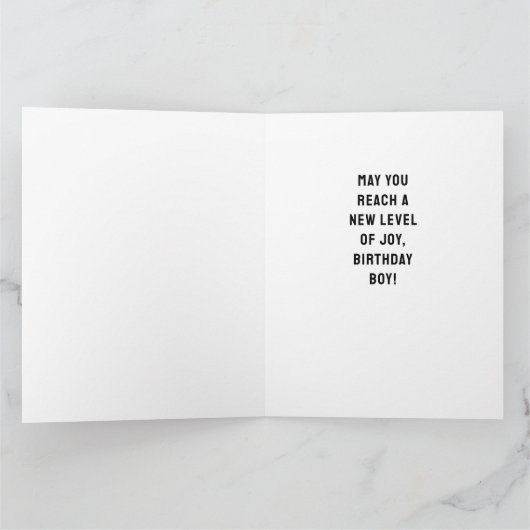 Personalisiertes Videospiel Geburtstag Karte (Innenseite)