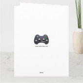 Personalisiertes Videospiel Geburtstag Karte (Rückseite)