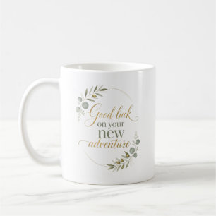 Personalisiertes Viel Glück Neues Job Kollege Kaffeetasse