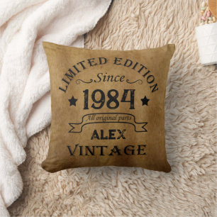 Personalisiertes vierzig Vintage 40. Geburtstagsge Kissen