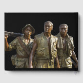 Personalisiertes Vietnam Memorial Statue Gästebuch (Rückseite)