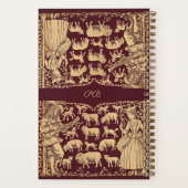 Personalisiertes Viktorianisches Buch Dotted Journ (Rückseite)