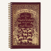 Personalisiertes Viktorianisches Buch Dotted Journ (Vorderseite)
