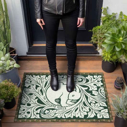 Personalisiertes Viktorianisches Kunsthandwerk Fußmatte