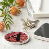 Personalisiertes viktorianisches Marmorpapier Schlüsselanhänger (Seite)