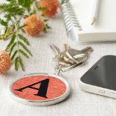 Personalisiertes viktorianisches Marmorpapier Schlüsselanhänger (Seite)