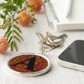 Personalisiertes viktorianisches Marmorpapier Schlüsselanhänger (Seite)