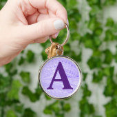 Personalisiertes viktorianisches Marmorpapier Schlüsselanhänger (Hand)