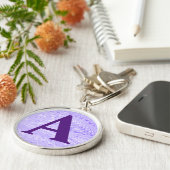 Personalisiertes viktorianisches Marmorpapier Schlüsselanhänger (Seite)