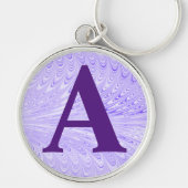 Personalisiertes viktorianisches Marmorpapier Schlüsselanhänger (Vorne)