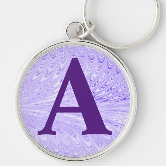 Personalisiertes viktorianisches Marmorpapier Schlüsselanhänger (Vorne)