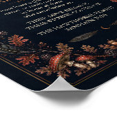 Personalisiertes viktorianisches Samhain-Ahnengede Poster (Ecke)