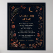 Personalisiertes viktorianisches Samhain-Ahnengede Poster (Vorne)