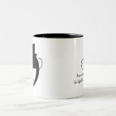 Personalisiertes Villainous Comme Zweifarbige Tasse (Mittel)