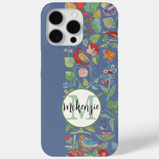 Personalisiertes Vintag besticktes Muster Case-Mate iPhone Hülle (Rückseite)