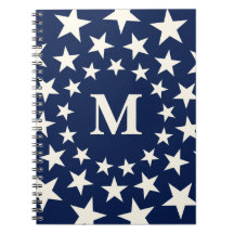 Personalisiertes Vintage-Americana-Sterne-Monogram